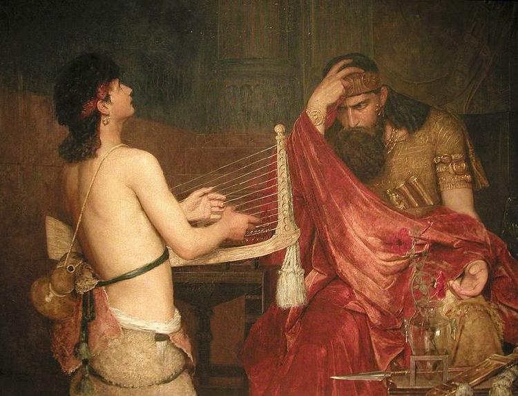 Ernst Josephson David and Saul oil painting image